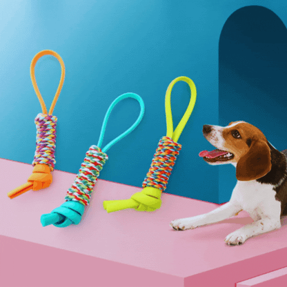 Dog Rope Toys – Colorful Tug and Chew Rope for Play