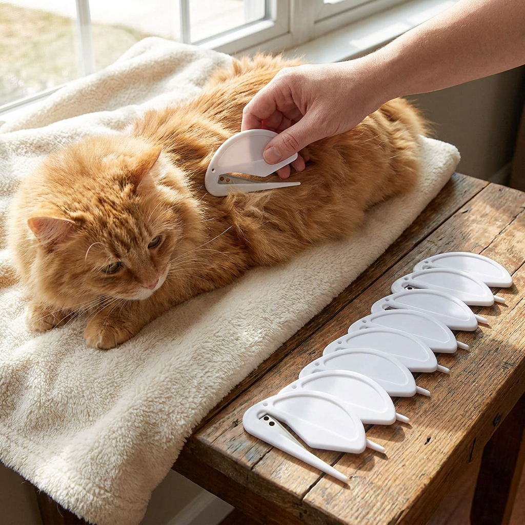 Pet Fur Detangler (10 Pieces) – Gentle Grooming & Effortless Knot Removal for Dogs & Cats