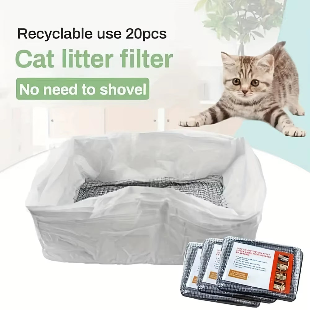 10Pcs Reusable Litter box Liner,
