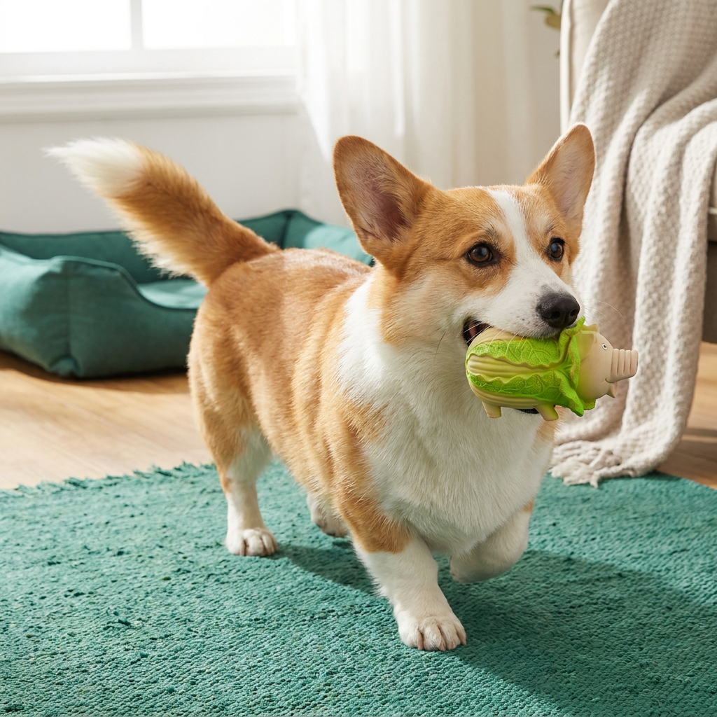 Durable Squeaky Latex Farm Animal Dog Toy