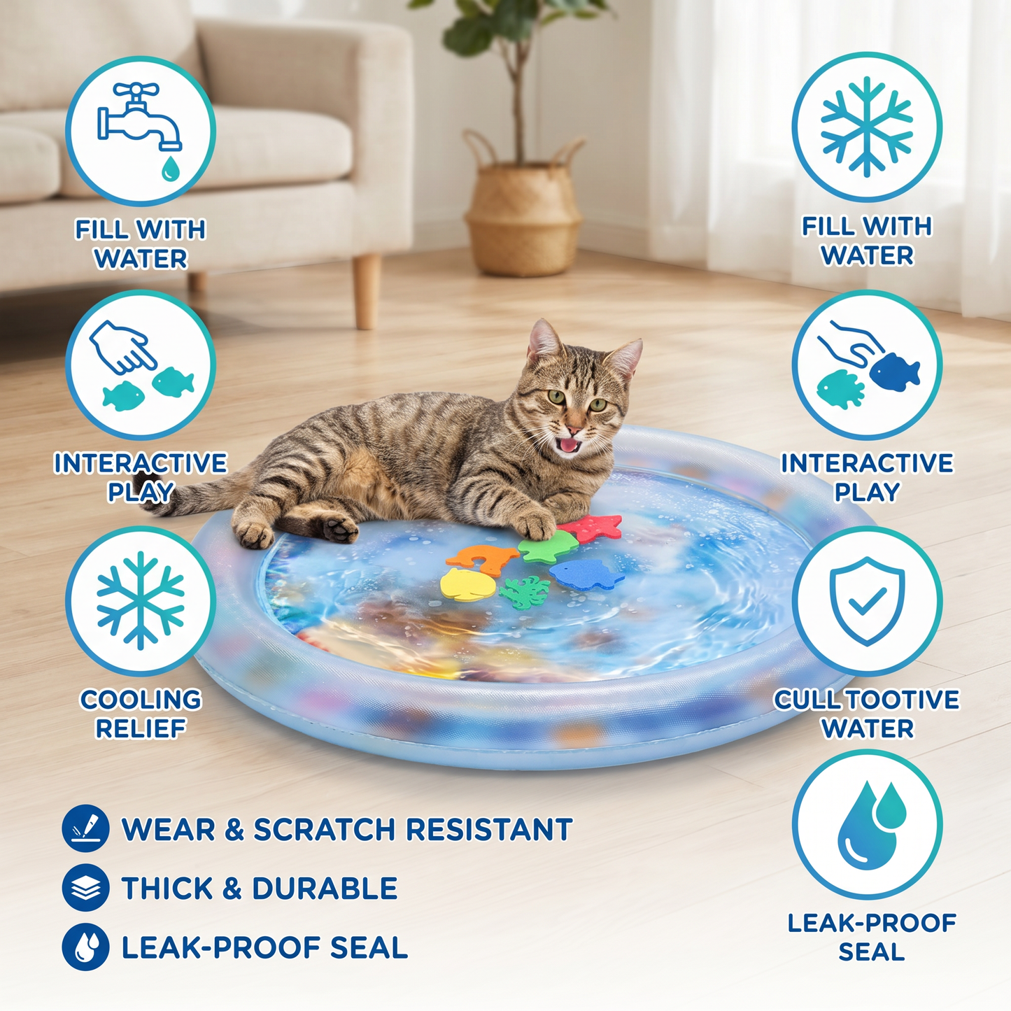 Cooling Play Water Bed for Cats 2.0