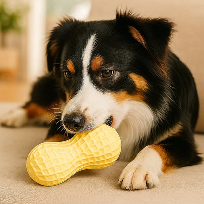 Peanut-Shaped Chew Toy for Dogs, Durable
