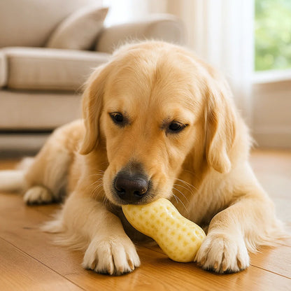 Peanut-Shaped Chew Toy for Dogs, Durable