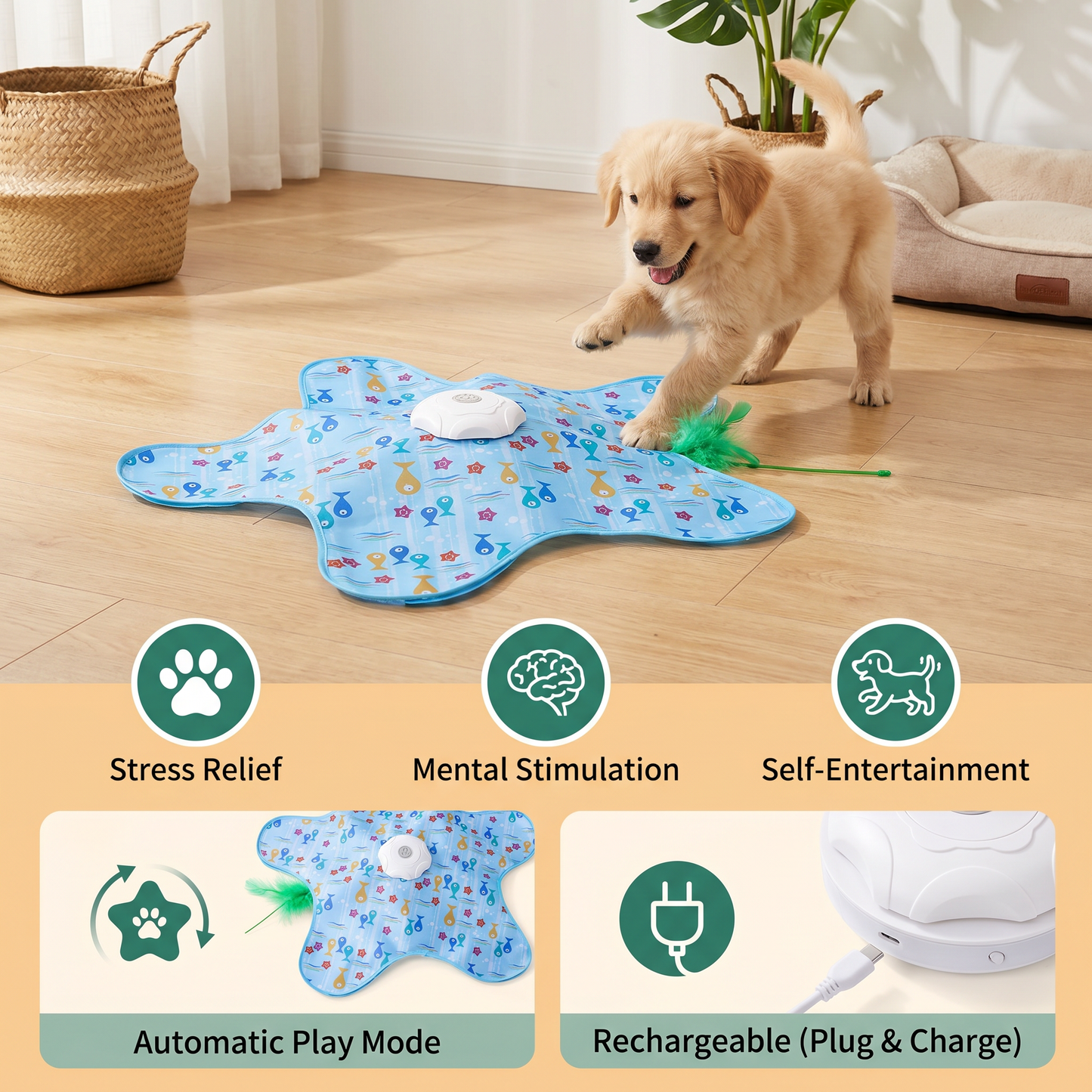 HuntingFun Dog Pro – Automatic Dog Toy for Stress Relief and Playtime Fun
