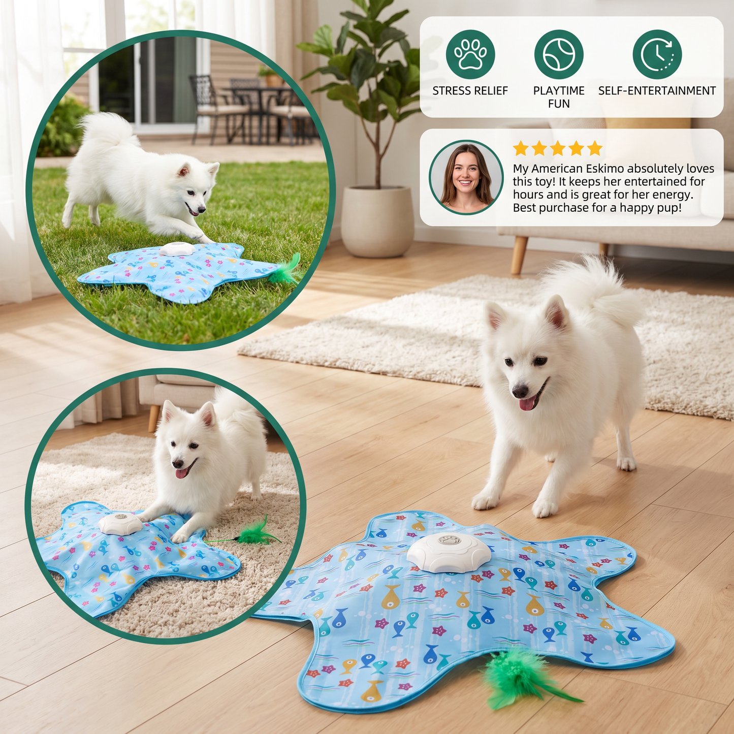 HuntingFun Dog Pro – Automatic Dog Toy for Stress Relief and Playtime Fun