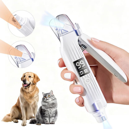 GlowTrim 3-in-1 LED Nail Clippers with Grinder for Cats & Dogs