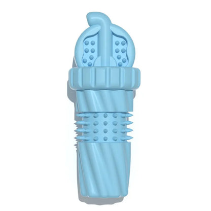 Rubber Toothbrush for Puppies and Small Dogs with Spiked Structure