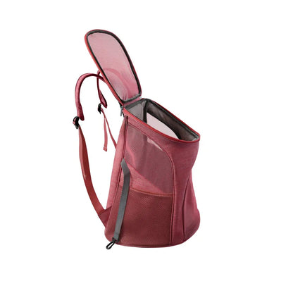Pet Carrier Backpack with Mesh Design - Comfortable Travel Bag for Cats and Small Dogs