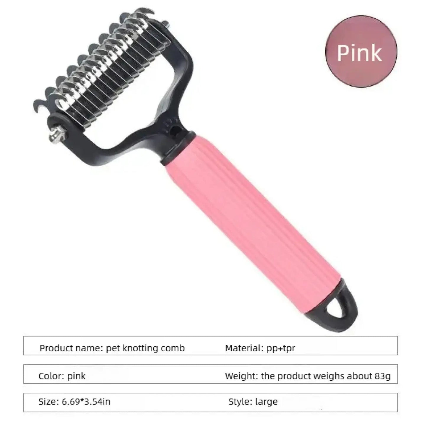 Pawthantics Dual-Groom Pro all pets detangling brush