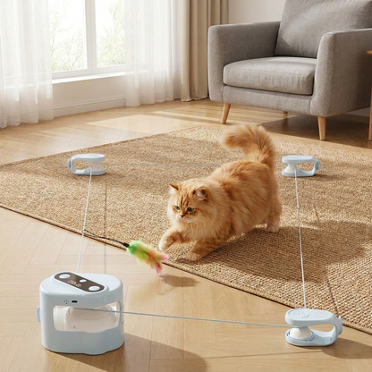 Automatic Cat Chasing Track Toy