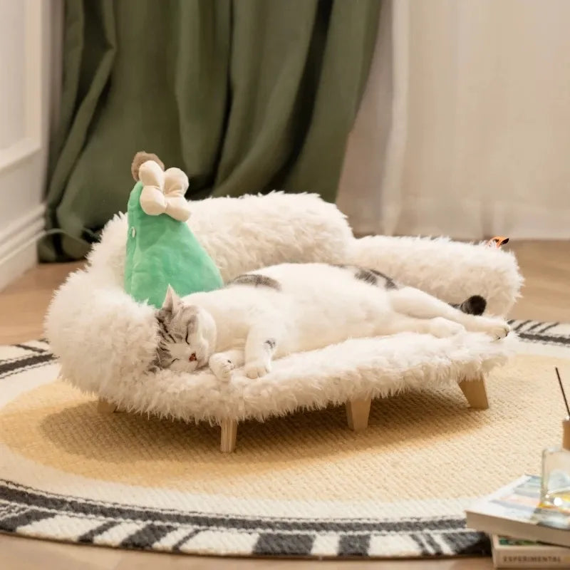 Plush Cozy Sofa for Dogs and Cats