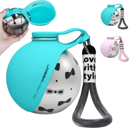 FurSip™️ 2 in 1 stainless steel portable dog bowl