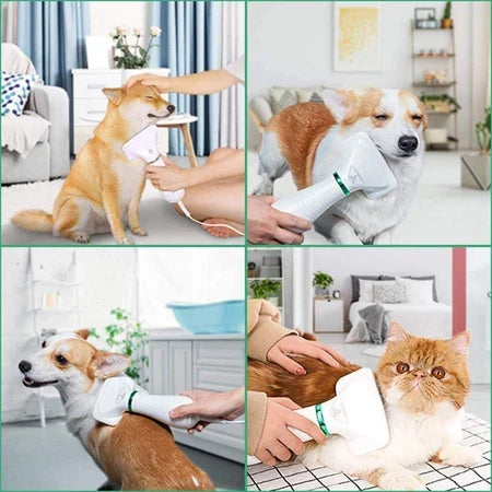 3-in-1 Multifunctional Pet Comb – Dryer, Hair Comb, and Massager