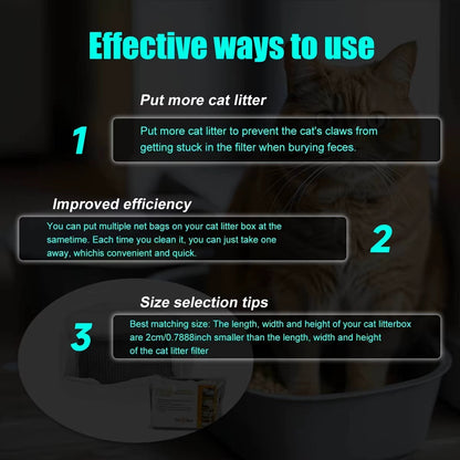 10Pcs Reusable Litter box Liner,