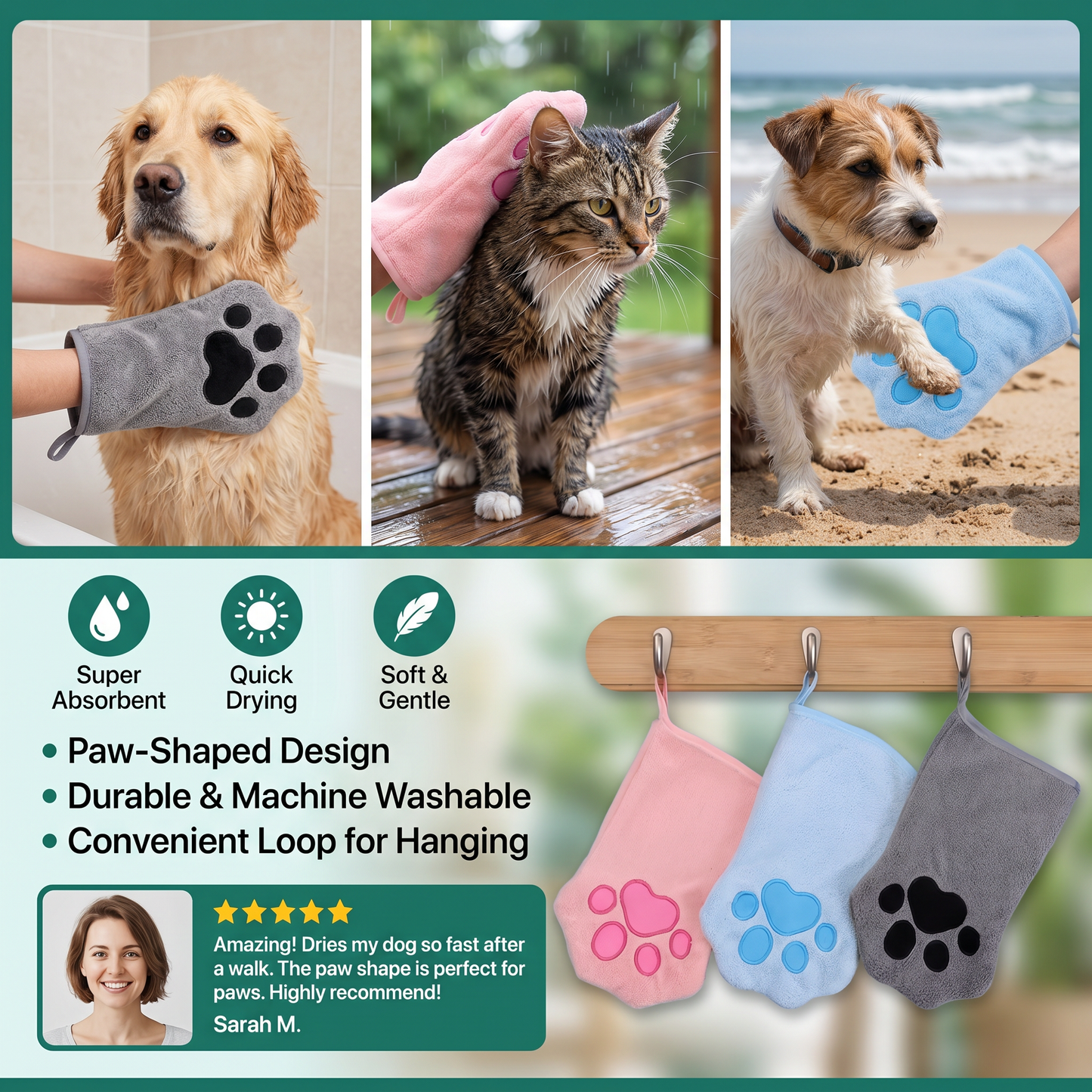 Quick-Drying Towel for Pets