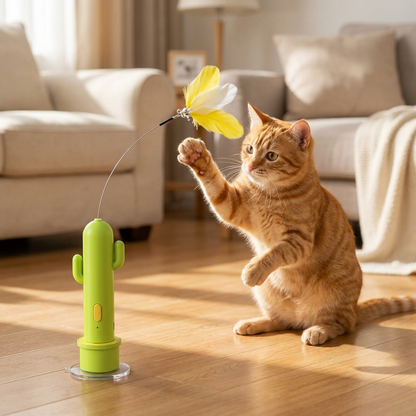 2in1 Automatic Butterfly & Laser Cat Toy