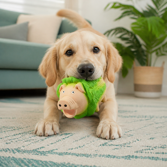 Durable Squeaky Latex Farm Animal Dog Toy