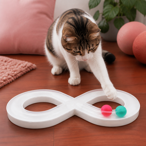 Interactive Cat Track Ball Toy