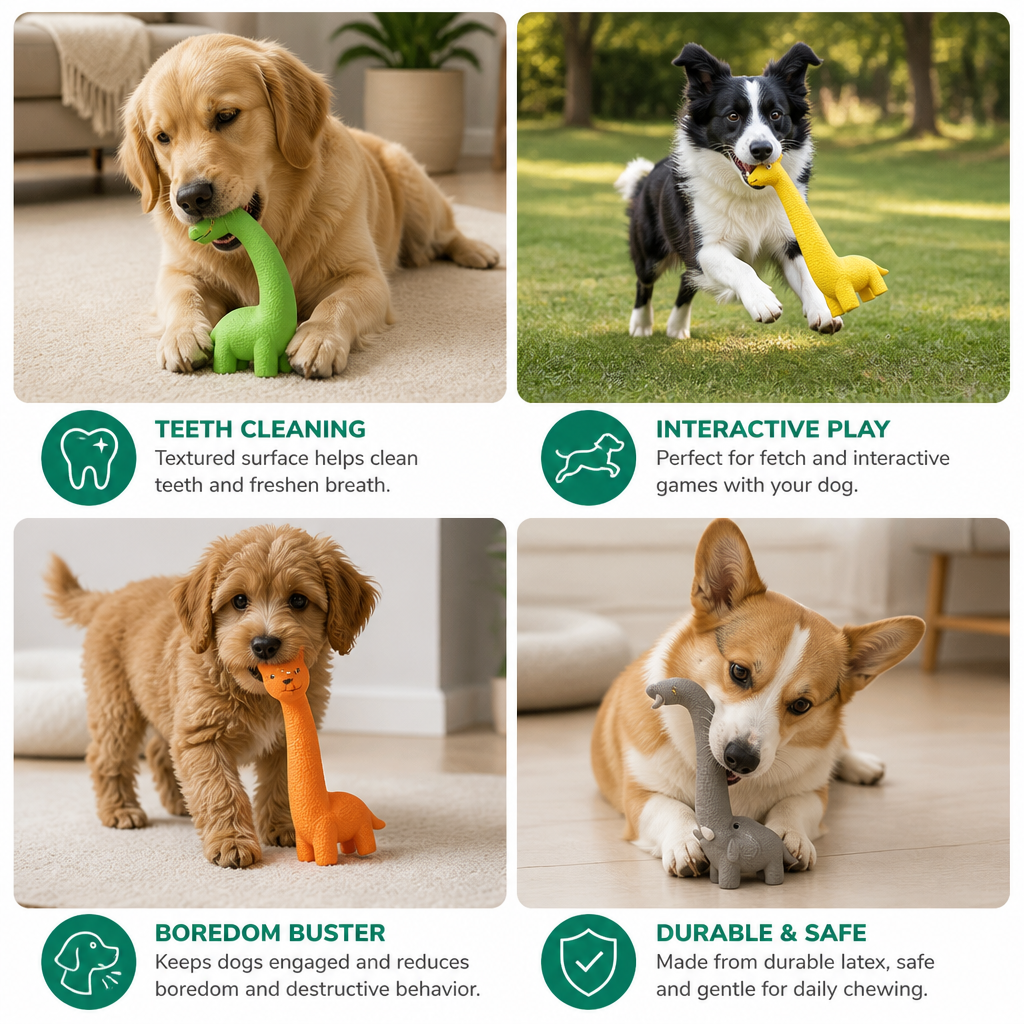 XXL Durable Teeth Cleaning Latex Dog Toy