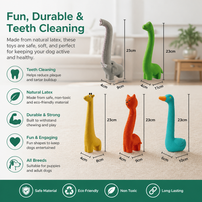 XXL Durable Teeth Cleaning Latex Dog Toy