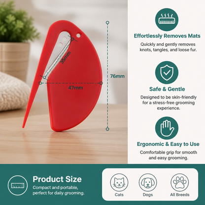 Pet Fur Detangler (10 Pieces) – Gentle Grooming & Effortless Knot Removal for Dogs & Cats
