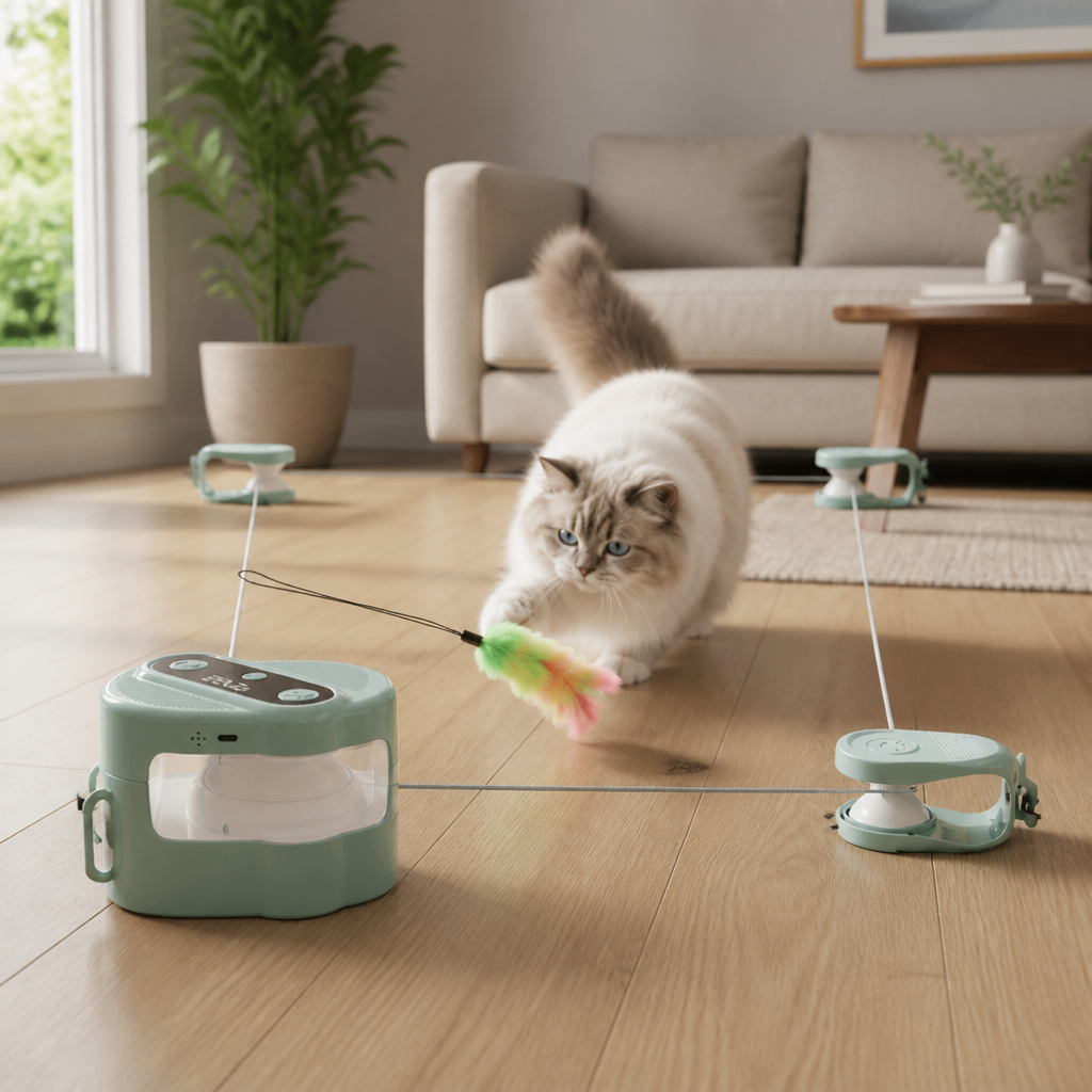 Automatic Cat Chasing Track Toy