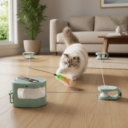 Automatic Cat Chasing Track Toy
