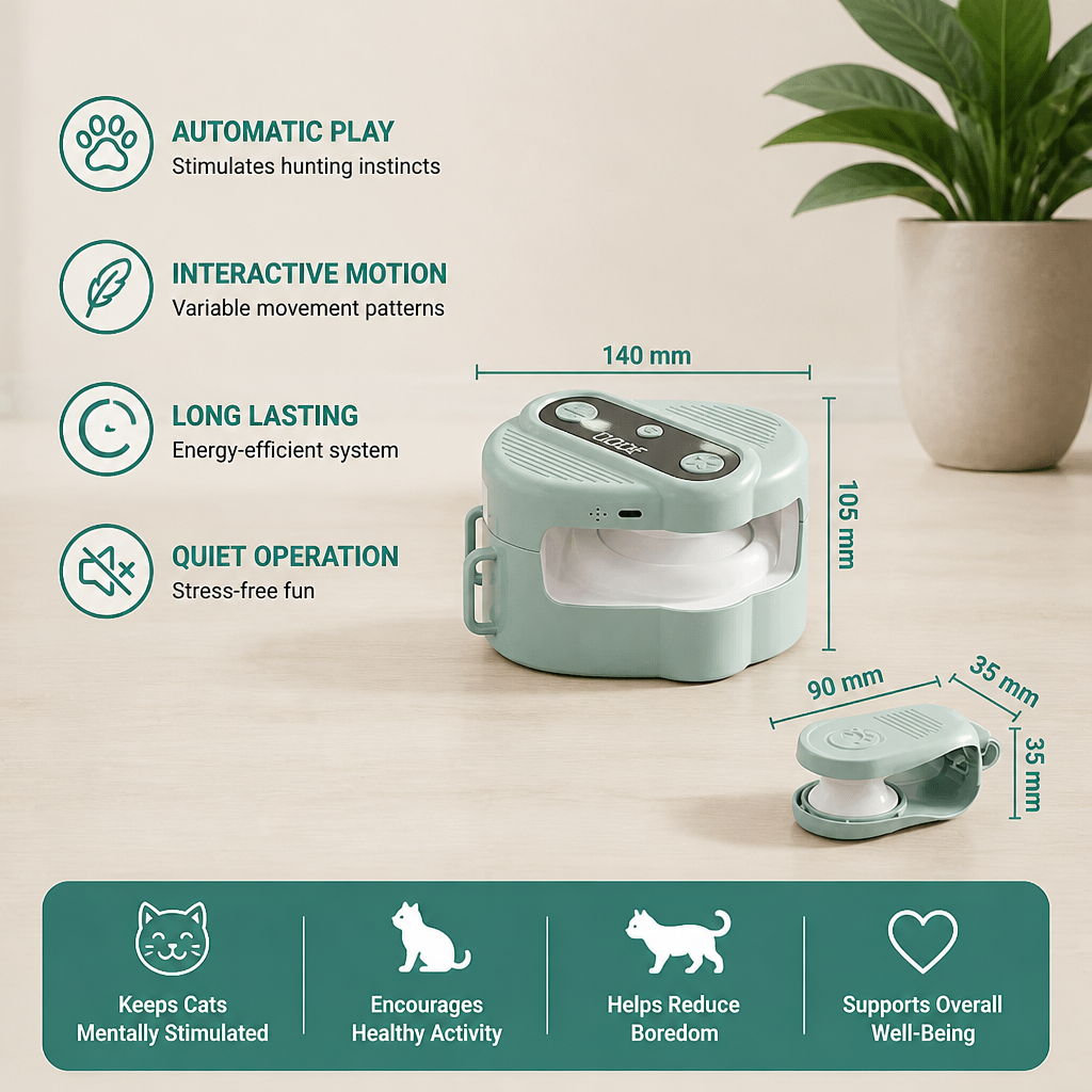 Automatic Cat Chasing Track Toy