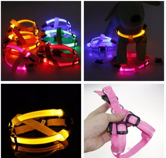 Dog Harness with Light Function