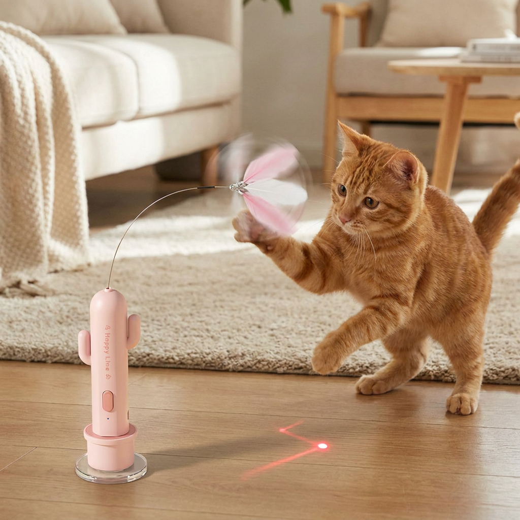2in1 Automatic Butterfly & Laser Cat Toy