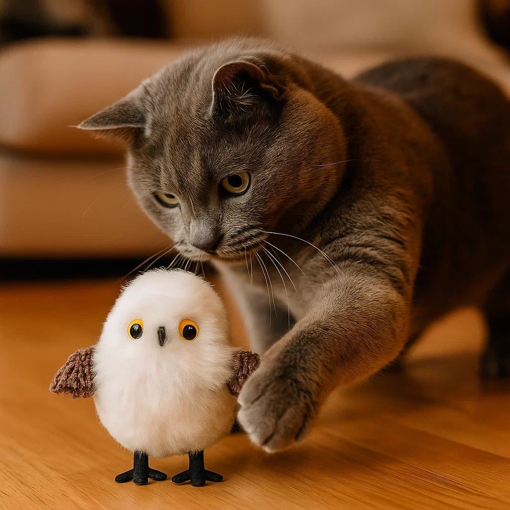 Cat Toy with Flying and Chirping Birds