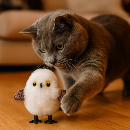 Cat Toy with Flying and Chirping Birds